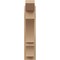 Ekena Millwork 6-in W x 16-in D x 28-in H Balboa Slat Rough Cedar Woodgrain TimberThane Outlooker, Primed Tan OUTUR060X16X28BOA24RCPR - alternate 4